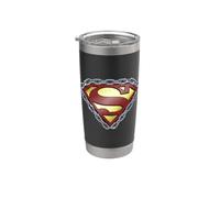 Superman Chained Shield Vaso térmico de acero inoxidable de doble pared