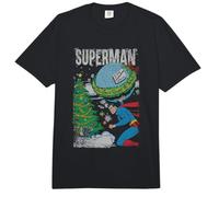 Superman Christmas Around The World Comfort Colors Adult Heavyweight T-Shirt