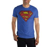 Superman Classic - Camiseta con Logotipo para Adulto, Color Azul Real, Azul y Azul, Turquesa, M
