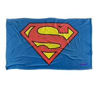 Superman Classic Logo Manta súper Suave con Tacto Sedoso - 91 x 147 cm