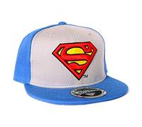 SUPERMAN - Classic Logo SnapBack Cap - Blue/Grey