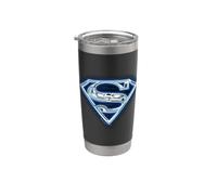 Superman Cyber Shield Vaso térmico de acero inoxidable de doble pared