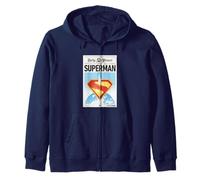 Superman Daily Planet Estilo de periódico Sudadera con Capucha