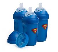 Superman DC Comics - Biberones anticólicos Herobility dobles - 240 ml (8.5 onzas líquidas) - Paquete de 3 biberones