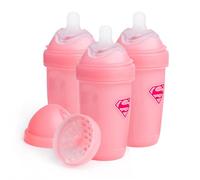 Superman DC Comics - Biberones anticólicos Herobility dobles - 240 ml (8.5 onzas líquidas) - Paquete de 3 biberones