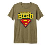Superman Father's Day This Dad Is A Hero Camiseta Premium