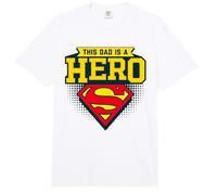 Superman Father's Day This Dad Is A Hero Comfort Colors Adult Heavyweight T-Shirt
