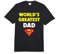 Superman Father's Day World Greatest Dad Comfort Colors Adult Heavyweight T-Shirt