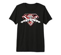 Superman Flying Broken Shield Camiseta Premium