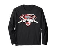 Superman Flying Broken Shield Manga Larga