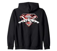 Superman Flying Broken Shield Sudadera con Capucha