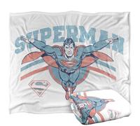 Superman Flying Stripes Manta súper suave con tacto sedoso - 152 x 127 cm