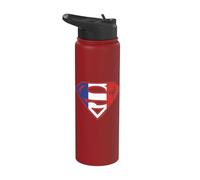 Superman French Shield Stainless Steel Insulated Water Bottle