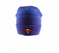Superman - Gorro Beanie Logotipo (Talla Única) (Azul)