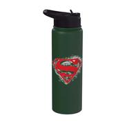 Superman Hardcore Noir Shield Stainless Steel Insulated Water Bottle