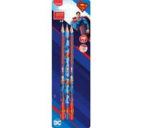 Superman: Lápiz de grafito, triangular, HB - Paquete de 6.