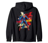 Superman Man of Steel Burst Sudadera con Capucha
