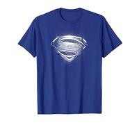 Superman Man of Steel Contrast Symbol Camiseta, Hombre, Azul Real, S