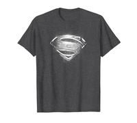 Superman Man of Steel Contrast Symbol Camiseta, Hombre, Jaspeado Oscuro, 5XL