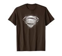 Superman Man of Steel Contrast Symbol Camiseta, Hombre, Marrón, XL