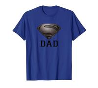 Superman Man of Steel Dad of Steel Gray Camiseta, Hombre, Azul Real, 3XL