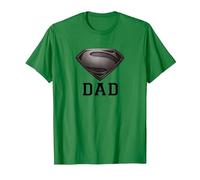 Superman Man of Steel Dad of Steel Gray Camiseta, Hombre, Verde Kelly, S