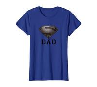 Superman Man of Steel Dad of Steel Gray Camiseta, Mujer, Azul Real, XL