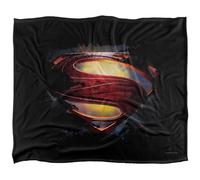 Superman Man of Steel Grungy Shield - Manta Suave al Tacto Sedoso, 152 x 127 cm
