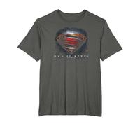 Superman Man of Steel Movie Shield Camiseta, Hombre Tallas Grandes, Asfalto, 6X Alto