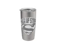 Superman Man of Steel Shield Vaso térmico de acero inoxidable de doble pared