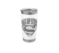 Superman Man of Steel Shield Vaso térmico de acero inoxidable de doble pared