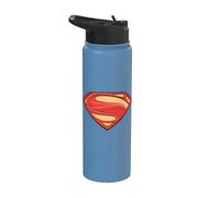 Superman Man of Steel Solid Shield Stainless Steel Insulated Water Bottle