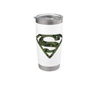 Superman Marine Camo Shield Vaso térmico de acero inoxidable de doble pared