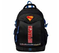 CYPBRANDS CyP Brands-Superman, Mochila, Mochila Escolar, Color Negro, Producto Oficial