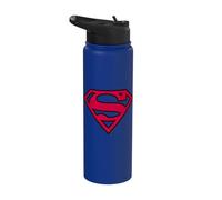 Superman Red & Black Shield Stainless Steel Insulated Water Bottle