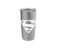 Superman Red & Gold Shield Vaso térmico de acero inoxidable de doble pared