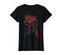 Superman Red Son Camiseta, Mujer, Negro, XS
