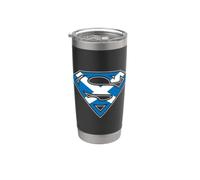Superman Scottish Shield Vaso térmico de acero inoxidable de doble pared