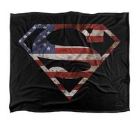 Superman Super Patriot Manta súper Suave con Tacto Sedoso - 152 x 127 cm