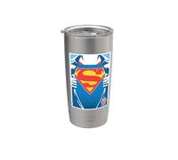 Superman Superman Day 2025 Chest Logo Vaso térmico de acero inoxidable de doble pared