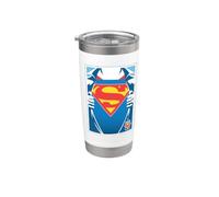 Superman Superman Day 2025 Chest Logo Vaso térmico de acero inoxidable de doble pared
