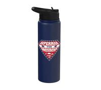 Superman Superman for President Shield Stainless Steel Insulated Water Bottle