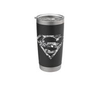 Superman Urban Camo Shield Vaso térmico de acero inoxidable de doble pared