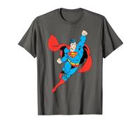 Superman Volando al Rescate Camiseta, Hombre, Asfalto, L