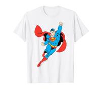 Superman Volando al Rescate Camiseta, Hombre, Blanco, M