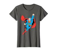 Superman Volando al Rescate Camiseta, Mujer, Asfalto, XXL