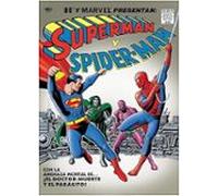 Superman y spiderman. portada de brian bolland dc-marvel treasury edition.