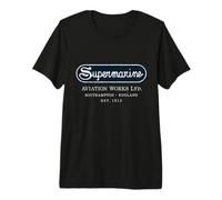Supermarine Aviation Logo | Vintage Spitfire Fighter Plane Camiseta Premium