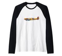 Supermarine Spitfire Batalla de Gran Bretaña Camiseta Manga Raglan