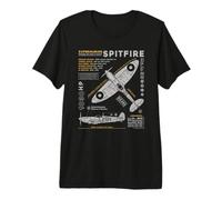 Supermarine Spitfire | RAF Avión de Caza Británico de WWII Camiseta Premium